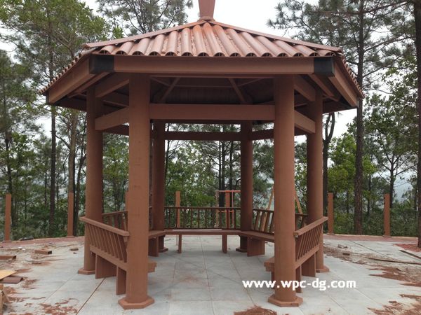 陽(yáng)江合山鎮(zhèn)生態(tài)公園木塑涼亭